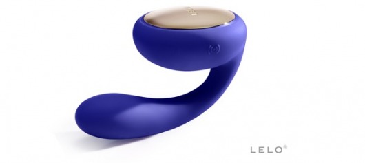 Синий вибромассажер для пар Tara Midnight Blue - Lelo