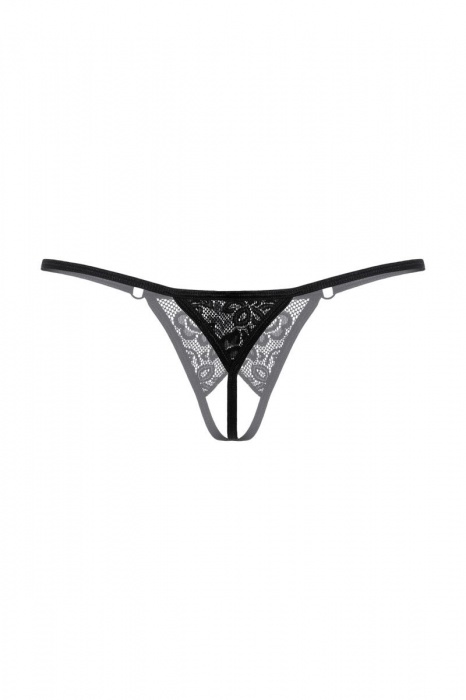 Кружевные трусики-стринг с пикантным разрезом - SoftLine купить с доставкой