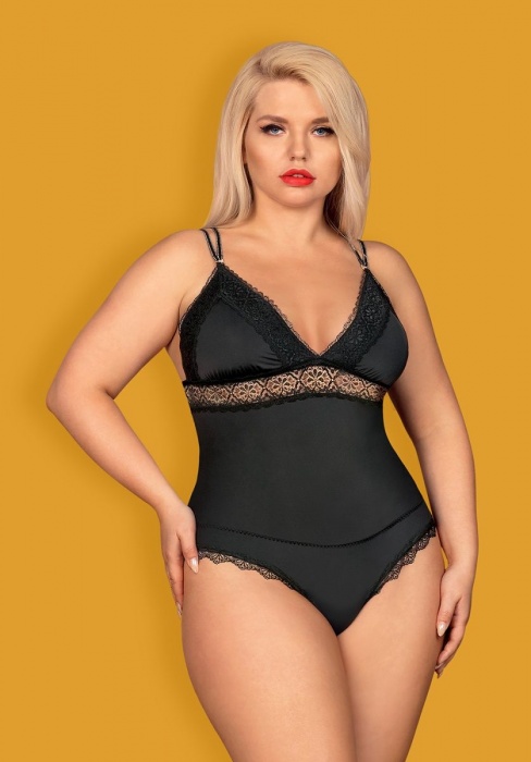 Роскошное женское боди Lolitte с шнуровкой - Obsessive купить с доставкой