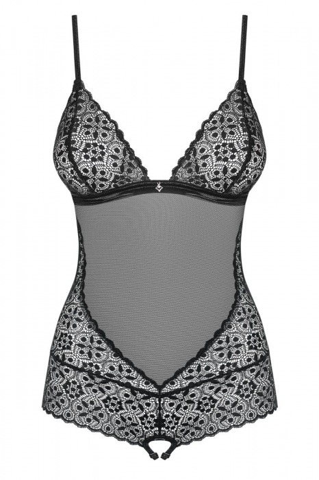 Пикантное боди Shibu с интимным доступом - Obsessive купить с доставкой