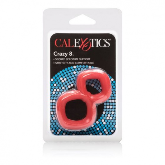 Красное эрекционное кольцо Crazy 8 - California Exotic Novelties - в Ростове-на-Дону купить с доставкой