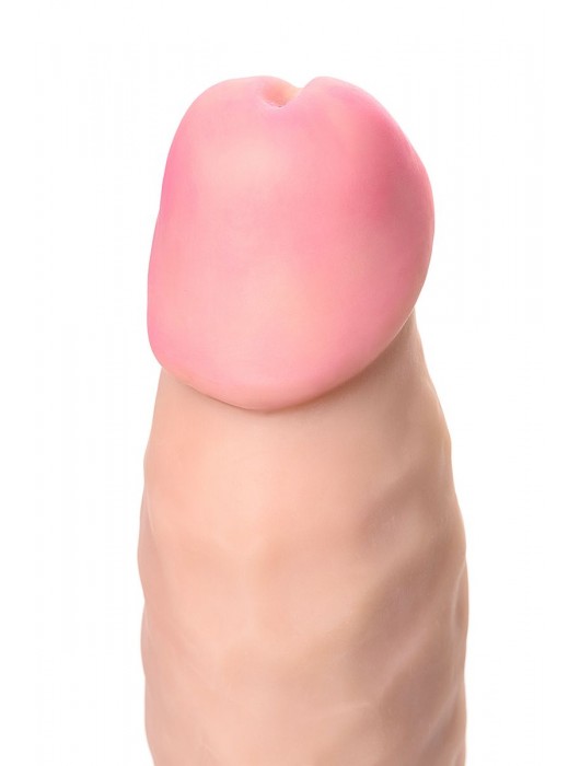 Телесный реалистичный фаллоимитатор для фистинга на присоске - 34 см. - ToyFa