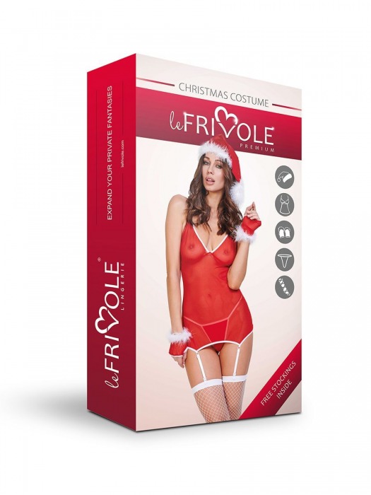 Новогодний костюм с полупрозрачным корсажем - Le Frivole купить с доставкой