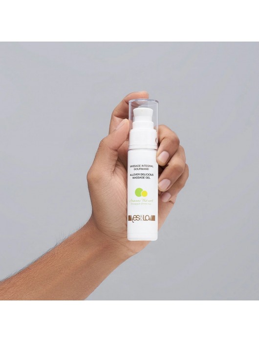 Универсальный массажный гель 3-в-1 Allover Delicious с ароматом ананаса и зеленого чая - 50 мл. - YESforLOV - купить с доставкой в Ростове-на-Дону