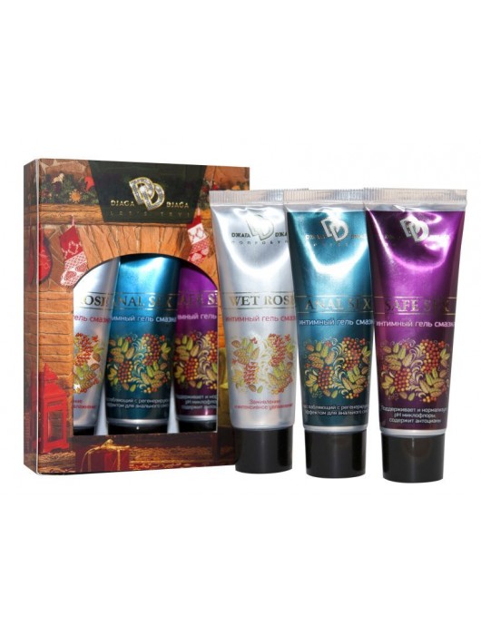Подарочный набор из 3 интимных гель-смазок - БиоМед - купить с доставкой в Ростове-на-Дону