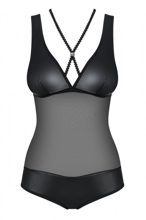 Соблазнительное боди Leatheria - Obsessive купить с доставкой
