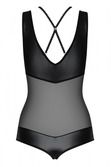 Соблазнительное боди Leatheria - Obsessive купить с доставкой