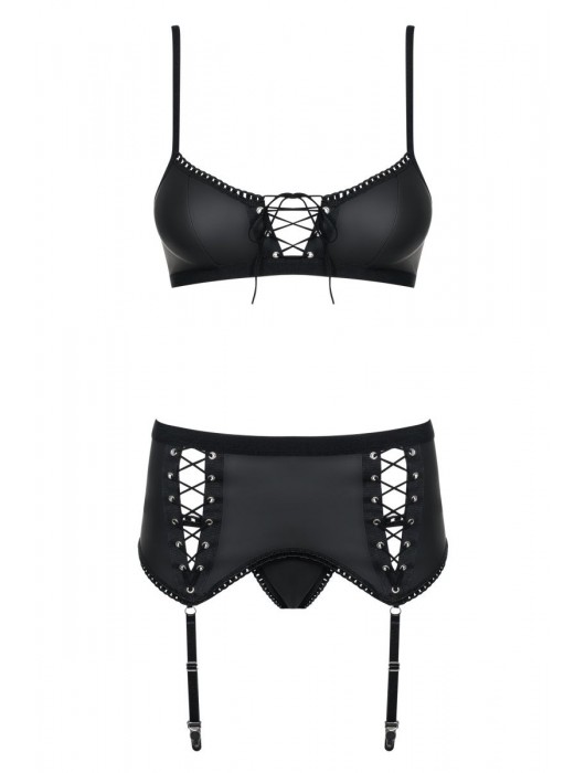 Роскошный комплект белья Redella со шнуровками - Obsessive купить с доставкой