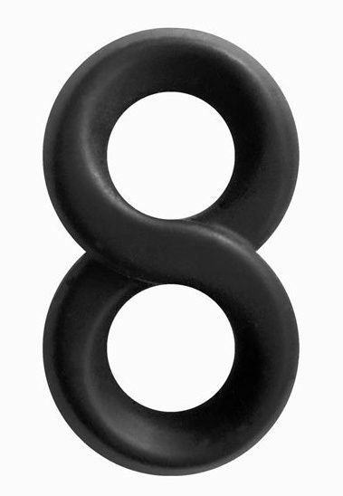Черное эрекционное кольцо-восьмерка Infinity Ring - NS Novelties - в Ростове-на-Дону купить с доставкой