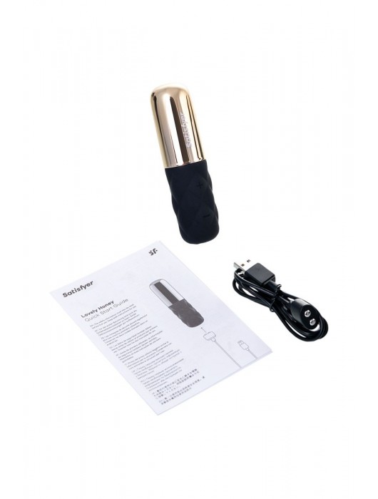 Чёрно-золотистая вибропуля Satisfyer Mini Lovely Honey - Satisfyer