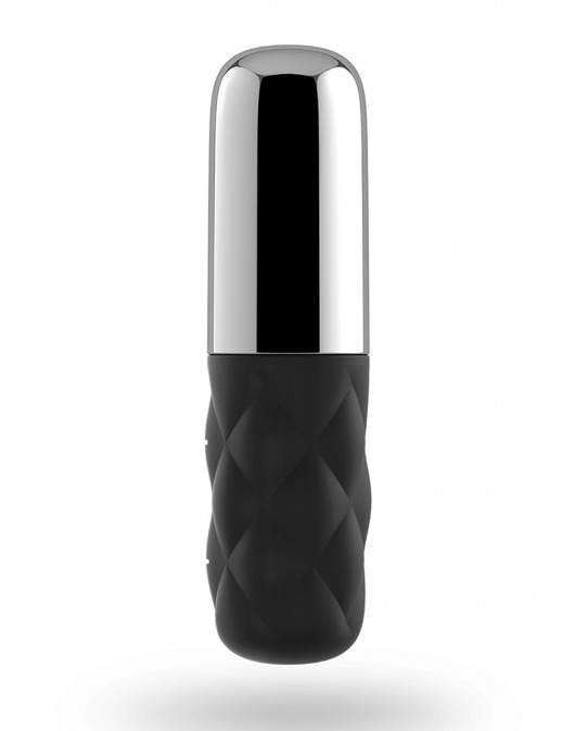 Чёрно-серебристая вибропуля Satisfyer Mini Sparkling Darling - Satisfyer