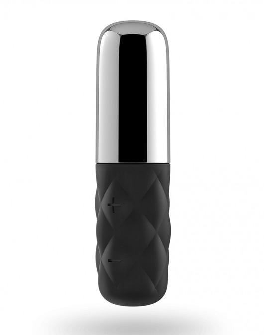Чёрно-серебристая вибропуля Satisfyer Mini Sparkling Darling - Satisfyer