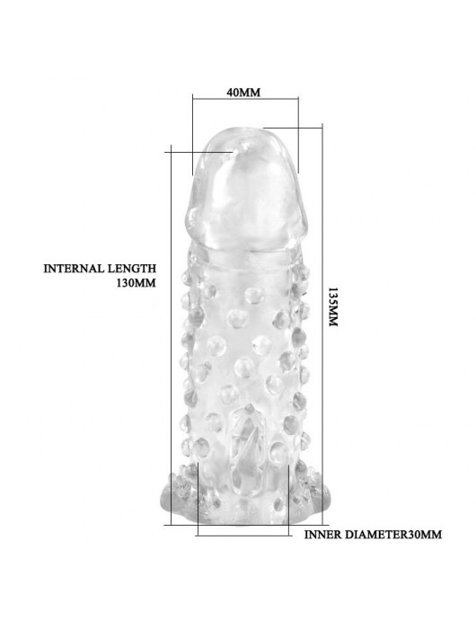 Насадка с пупырышками, усиками и вибропулькой - Baile - в Ростове-на-Дону купить с доставкой