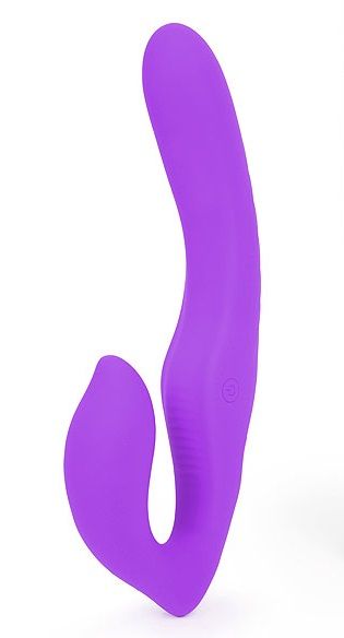 Фиолетовый безремневой страпон NAMI - S-HANDE - купить с доставкой в Ростове-на-Дону