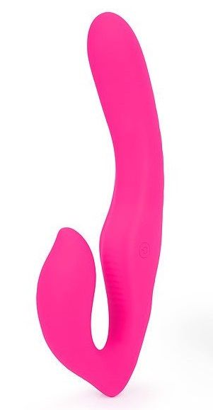 Ярко-розовый безремневой страпон NAMI - S-HANDE - купить с доставкой в Ростове-на-Дону