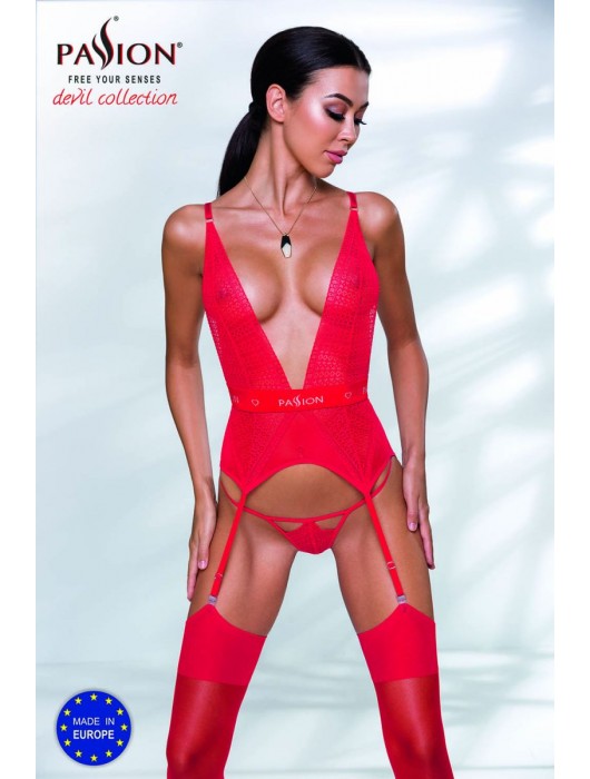 Соблазнительный корсаж Mirajane с подвязками - Passion купить с доставкой
