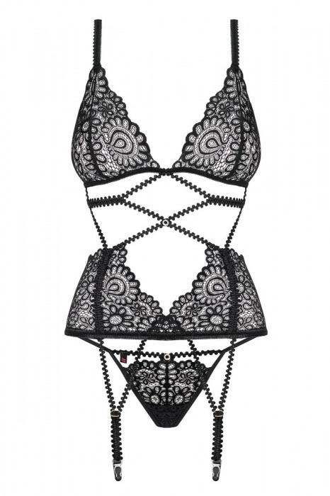 Обольстительный кружевной корсаж Mixty - Obsessive купить с доставкой