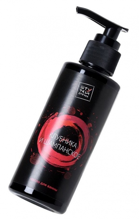 Масло для ванны  Клубника и шампанское  с афродизиаками - 150 мл. -  - Магазин феромонов в Ростове-на-Дону