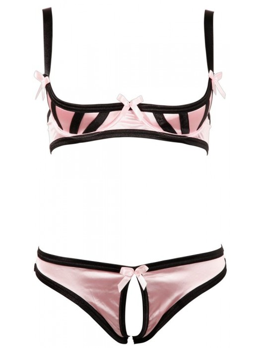 Эффектный комплект с открытым лифом и бантиками - Orion купить с доставкой