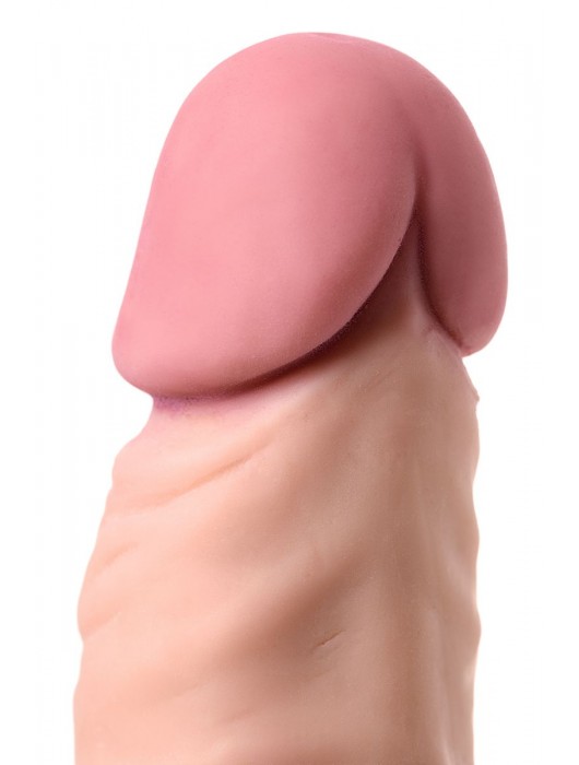 Телесный реалистичный мультискоростной вибратор - 20,5 см. - A-toys