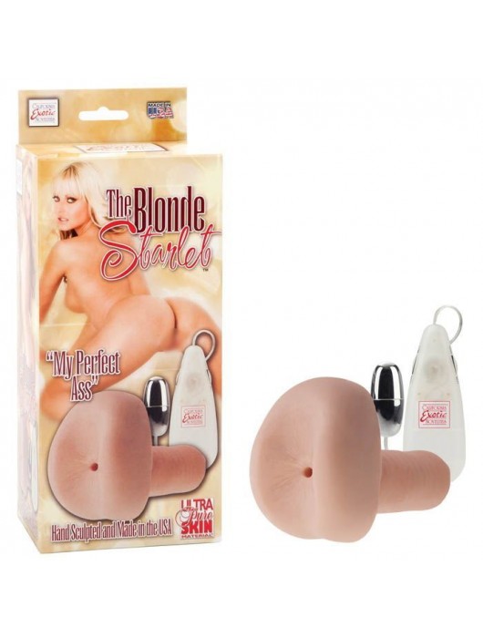 Мягкая реалистичная попка с вибрацией The Blonde Starlet - California Exotic Novelties - в Ростове-на-Дону купить с доставкой