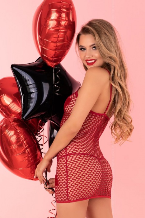 Коротенькое сетчатое платье Sensual Hearts - Livia Corsetti купить с доставкой
