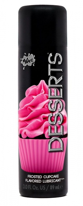 Лубрикант Wet Desserts Frosted Cupcake с ароматом капкейка - 89 мл. - Wet International Inc. - купить с доставкой в Ростове-на-Дону