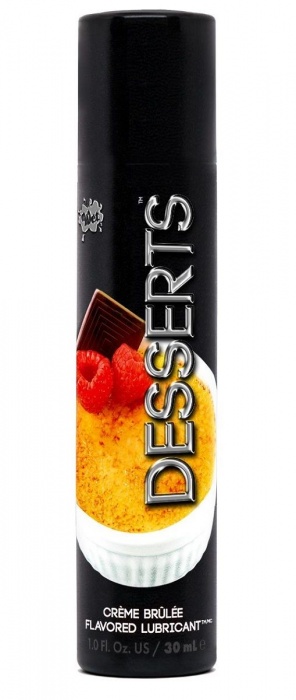 Лубрикант Wet Desserts Creme Brulee с ароматом крем-брюле - 30 мл. - Wet International Inc. - купить с доставкой в Ростове-на-Дону