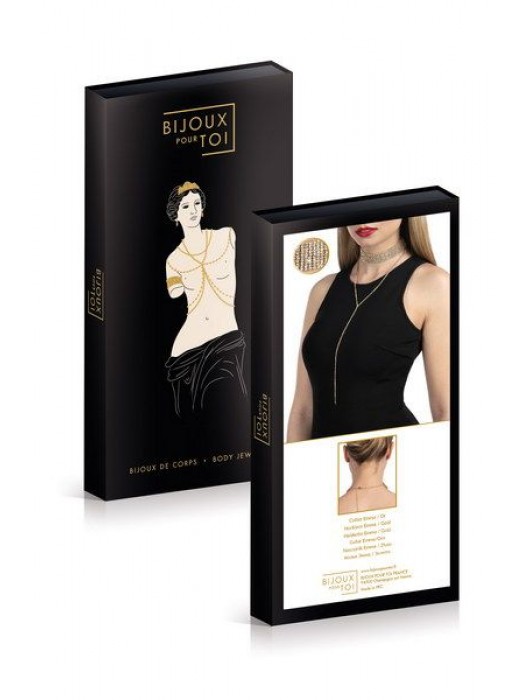 Золотистое украшение на шею COLLIER EMMA OR - Bijoux Pour Toi купить с доставкой