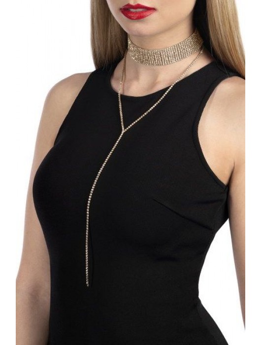 Золотистое украшение на шею COLLIER EMMA OR - Bijoux Pour Toi купить с доставкой