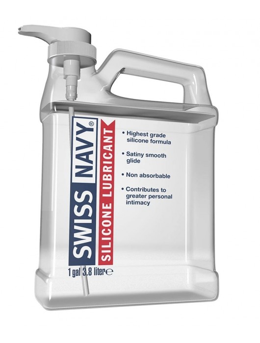 Канистра лубриканта на силиконовой основе Swiss Navy Silicone Based Lube - 3,8 л. - Swiss navy - купить с доставкой в Ростове-на-Дону