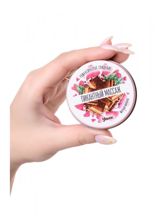 Массажная свеча  Пикантный массаж  с ароматом мятного шоколада - 30 мл. - ToyFa - купить с доставкой в Ростове-на-Дону