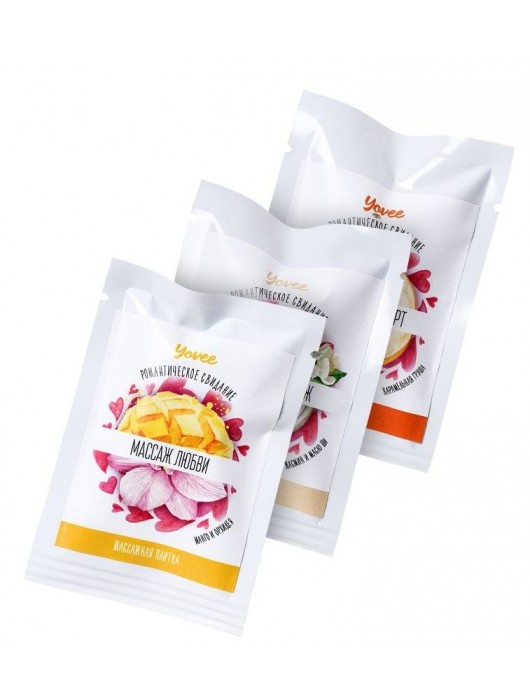 Набор из 3 плиток для массажа  Романтическое свидание - ToyFa - купить с доставкой в Ростове-на-Дону