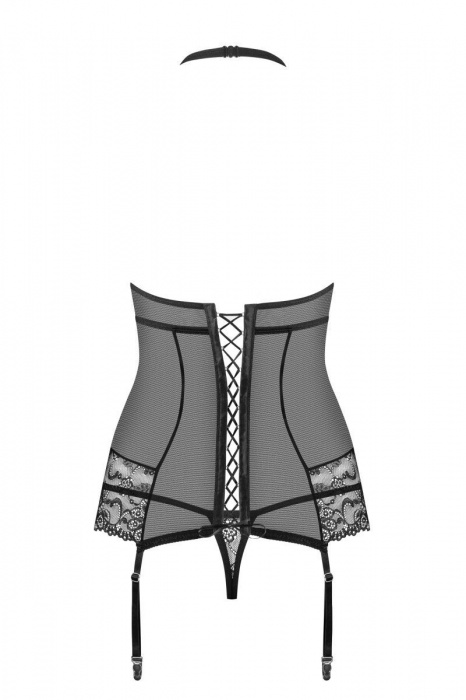 Пикантный кружевной корсаж - Obsessive купить с доставкой
