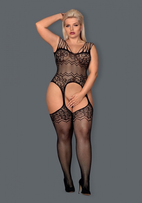 Оригинальный комбинезон с имитацией боди - Obsessive купить с доставкой