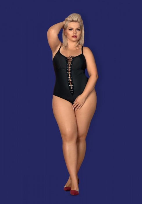 Изысканное боди Redella со шнуровкой - Obsessive купить с доставкой