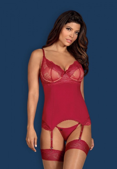 Оригинальный кружевной корсаж Rosalyne - Obsessive купить с доставкой