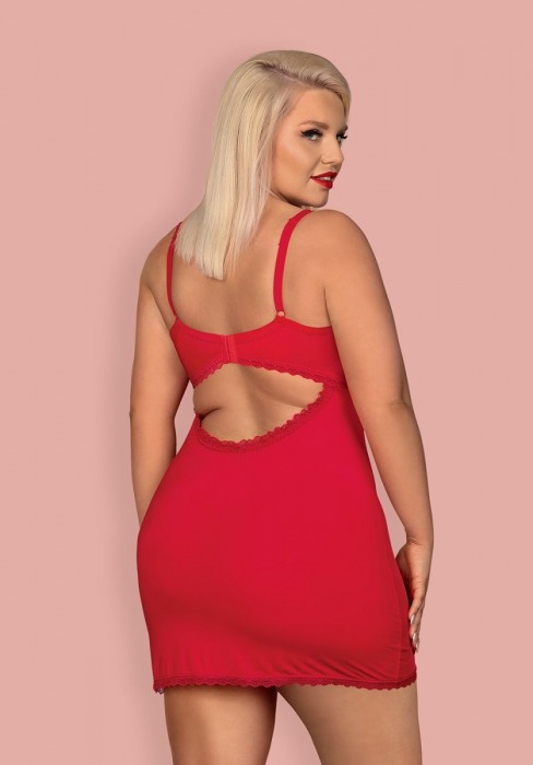 Соблазнительная коротенькая сорочка Jolierose - Obsessive купить с доставкой