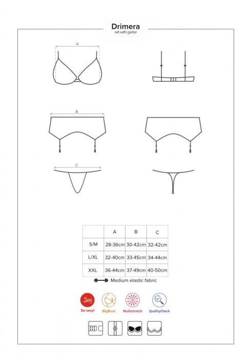 Оригинальный женский комплект Drimera - Obsessive купить с доставкой