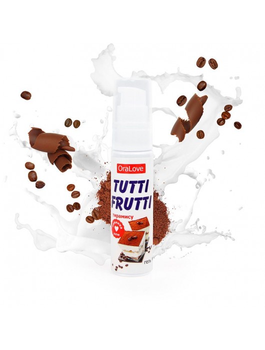 Гель-смазка Tutti-frutti со вкусом тирамису - 30 гр. - Биоритм - купить с доставкой в Ростове-на-Дону