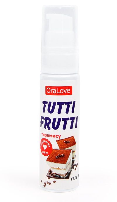 Гель-смазка Tutti-frutti со вкусом тирамису - 30 гр. - Биоритм - купить с доставкой в Ростове-на-Дону