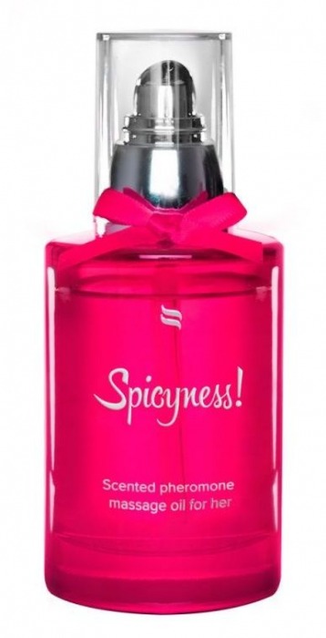 Массажное масло с феромонами Spicy - 100 мл. - Obsessive - купить с доставкой в Ростове-на-Дону