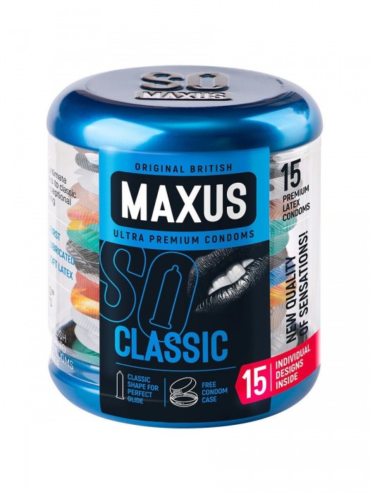 Классические презервативы в металлическом кейсе MAXUS Classic - 15 шт. - Maxus - купить с доставкой в Ростове-на-Дону