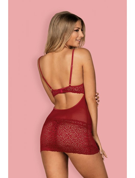 Пикантная короткая сорочка Lividia - Obsessive купить с доставкой