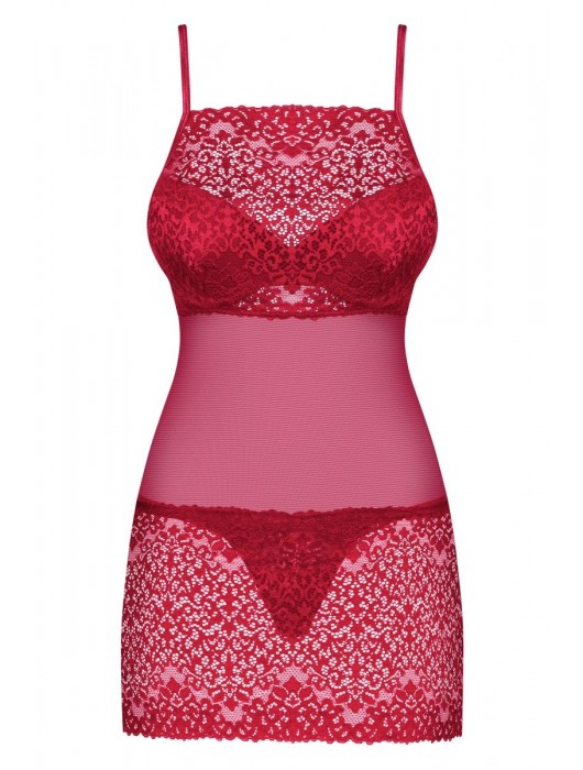 Пикантная короткая сорочка Lividia - Obsessive купить с доставкой