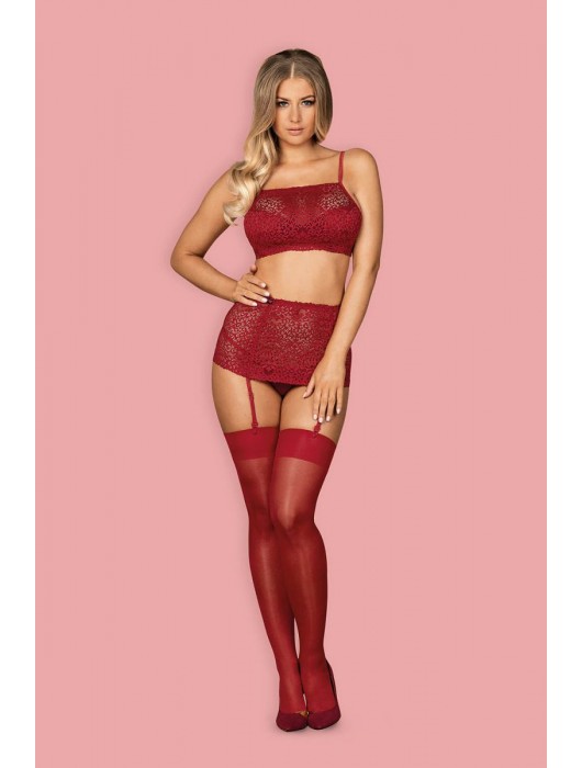 Роскошный комплект белья Lividia с поясом для чулок - Obsessive купить с доставкой