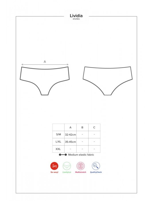 Изящные кружевные шортики Lividia - Obsessive купить с доставкой