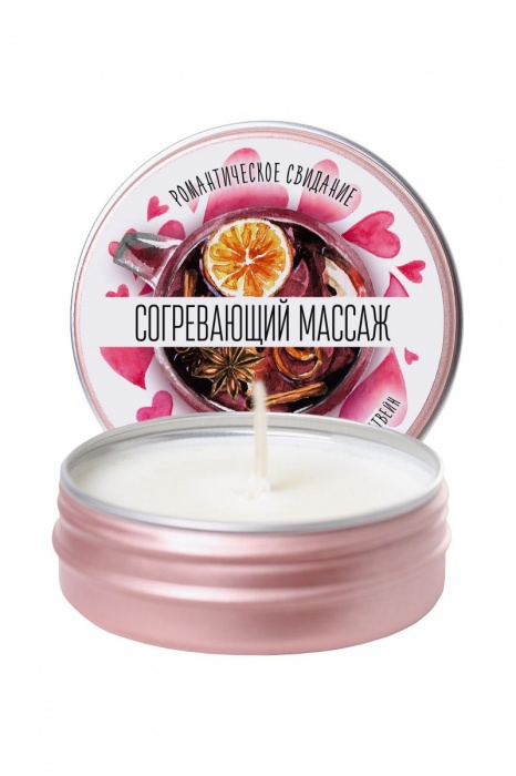 Массажная свеча  Согревающий массаж  с ароматом глинтвейна - 30 мл. - ToyFa - купить с доставкой в Ростове-на-Дону