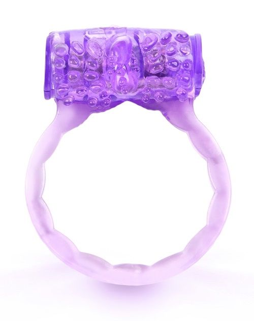 Фиолетовое эрекционное кольцо c вибропулей - Brazzers - в Ростове-на-Дону купить с доставкой