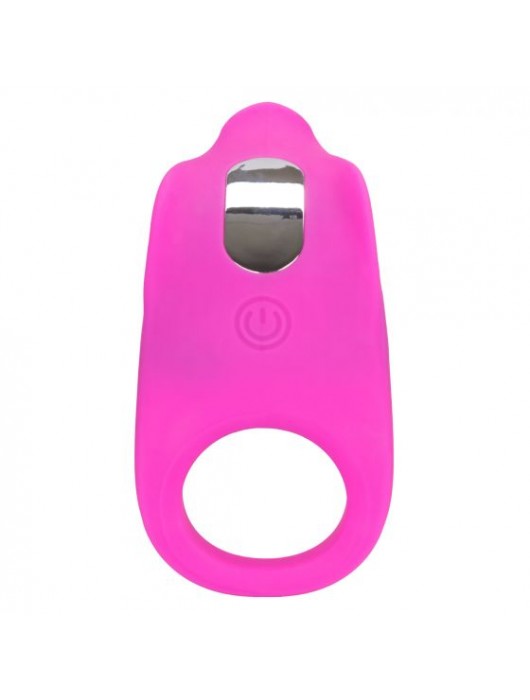 Ярко-розовое эрекционное виброкольцо Silicone Rechargeable Teasing Enhancer - California Exotic Novelties - в Ростове-на-Дону купить с доставкой